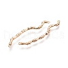 Brass Connector Charms KK-C005-17G-3
