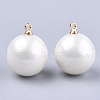 Eco-Friendly ABS Plastic Imitation Pearl Beads X-MACR-S367-C-07-2