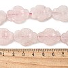 Natural Rose Quartz Carved Beads Strands G-B136-D01-4