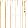 Beebeecraft 20Pcs Brass Snake Chain Tassel Pendants KK-BBC0013-68-1