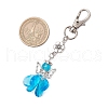 Angel Glass Pendant Decorations HJEW-MZ00261-05-3