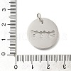 Anti-Tarnish 304 Stainless Steel Pendants STAS-M074-02J-P-3