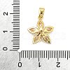Brass Micro Pave Cubic Zirconia Pendants KK-R227-01G-3