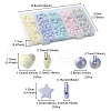 325Pcs Spray Painted Acrylic Beads MACR-YW0002-55-4