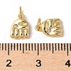 Brass Micro Pave Clear Cubic Zirconia Pendants KK-H449-84B-G-RS-3