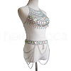 Clear AB Acrylic Alloy Tassel Chain Sexy Suit Body Chains for Beach Party FS-WGA6328-02-1