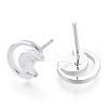 925 Sterling Silver Stud Earrings STER-T004-49S-1