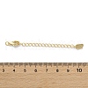 Brass Lobster Clasps & Ends with Chain KK-F880-35G-4
