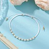 Glass Braided Bead Bracelets BJEW-JB11419-01-1