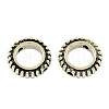 Tibetan Style Alloy Ringlike Bead Frames X-TIBEB-5245-AS-LF-1