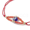 Adjustable Nylon Cord Braided Beads Bracelets BJEW-MZ00161-01-3