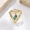 304 Stainless Steel Cuff Rings for Women RJEW-D302-03G-02-5