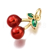 Brass Enamel Pendants X-KK-K401-47A-G-2