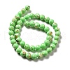 Synthetic Turquoise and Sea Shell Assembled Beads Strands G-D482-01B-02-3