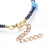 Glass Seed Beads Anklets AJEW-AN00286-04-3