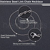 Unicraftale 304 Stainless Steel Cable Chain Necklaces NJEW-UN0001-19-5