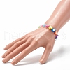 Handmade Polymer Clay Beads Stretch Bracelets BJEW-JB06560-5