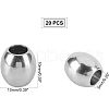 Unicraftale 304 Stainless Steel European Beads STAS-UN0005-64-2