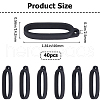 Gorgecraft 40Pcs Silicone Pendant SIL-GF0001-46-2