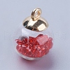 Glass Ball Pendants GLAA-K024-02-2