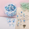 400Pcs 4 Colors Opaque Acrylic Beads MACR-SZ0001-79D-3