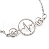 Non-Tarnish Stainless Steel Cable Chain Link Bracelets for Women Men STAS-Z061-01P-07-2