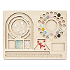BENECREAT 1Pc Bamboo Bead Design Board TOOL-BC0003-14-1