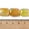 Natural Yellow Agate Beads Strands G-K392-B01-13x18mm-5