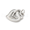 Brass Pave Natural White Shell Pendants KK-S522-08C-P-2