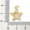 Rack Plating Brass Micro Pave Cubic Zirconia Pendants KK-Z039-23G-3