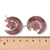 Natural Strawberry Quartz Pendants G-Z086-01P-21-3