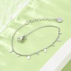 304 Stainless Steel Cable Chain Bracelets for Women BJEW-A036-21P-4