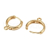 Brass Hoop Earring Findings KK-P310-35G-2