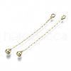 Brass Chain Tassel Big Pendants KK-R129-12A-G-1