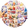 PVC Self-Adhesive Cartoon Candle Stickers STIC-PW0020-12-3