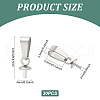 Unicraftale 304 Stainless Steel Peg Bails Pendants STAS-UN0009-27P-3