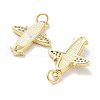Brass Micro Pave Clear Cubic Zirconia Pendants KK-L213-036G-2