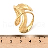 Ocean Themes 304 Stainless Steel Open Cuff Rings for Women RJEW-K293-02A-G-3