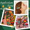 SUNNYCLUE 60Pcs 10 Styles Christmas Theme Oapque Resin Decoden Cabochons RESI-SC0005-65-5