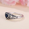 Brass Micro Pave Cubic Zirconia Finger Rings for Women FS-WGE7315-02-5