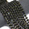 Natural Banded Black Agate Beads Strands G-K389-E51-01-2