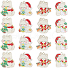 SUNNYCLUE 16Pcs 4 Styles Christmas Theme Alloy Enamel Pendants ENAM-SC0005-35-1