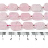 Natural Rose Quartz Beads Strands G-C098-A15-01-5