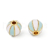 Brass Enamel Beads KK-Q081-05A-MG-2