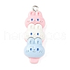 Animal Theme Resin Pendants RESI-V005-001B-1