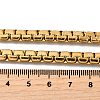 6MM 304 Stainless Steel Box Chain Necklaces for Men STAS-V011-01B-G-5