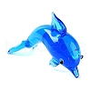 3D Dolphin Handmade Lampwork Display Decoration DJEW-C012-05-2