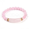 Natural Rose Quartz Beads Stretch Bracelets BJEW-T022-04N-2