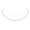 3mm Faceted Round Natural Citrine Beaded Necklaces for Women NJEW-JN05079-01-1