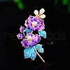 Peony Enamel Pins PW-WG36885-03-1